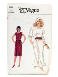 8543 EZ VOG SS-LS PRINCESS DRESS LENGTHS PATTERN 8-12